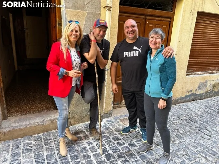 Una imagen de la jornada trashumante en Ágreda este sábado. /SN