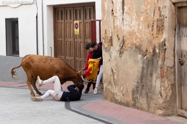 En im&aacute;genes: Emocionante encierro por las calles de &Oacute;lvega
