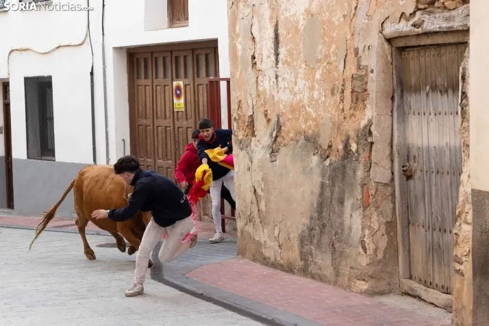 En im&aacute;genes: Emocionante encierro por las calles de &Oacute;lvega