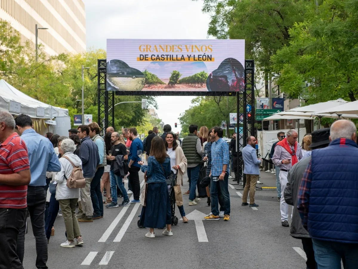Foto 2 - Castilla y Le&oacute;n protagonista en la fiesta de la vendimia de la Milla de Oro de Madrid con 56 bodegas presentes
