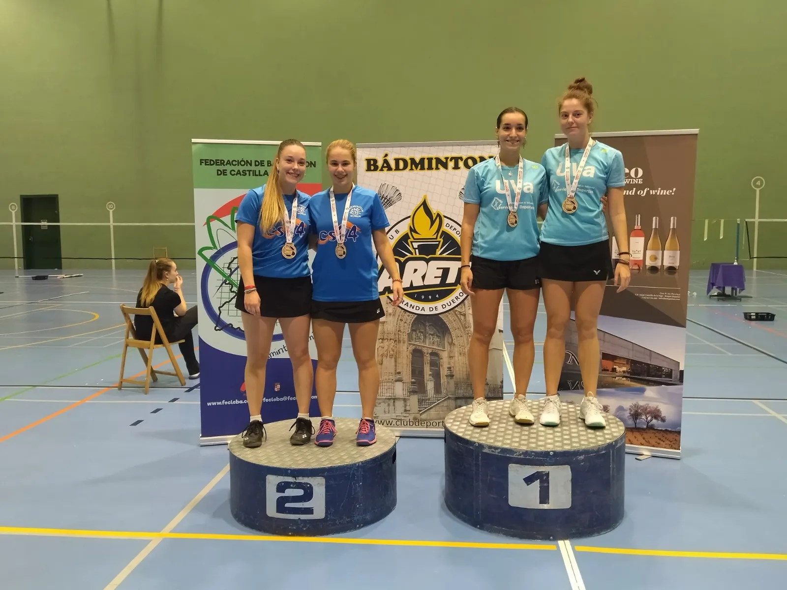 Foto 2 - Notable actuaci&oacute;n del b&aacute;dminton soriano en Aranda