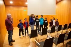 Foto 3 - La chiquiller&iacute;a de Tierras Altas presenta su cine en Pamplona