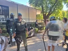 Foto 3 - Un perro de b&uacute;squeda de droga o un traje de protecci&oacute;n TEDAX, protagonistas en La Dehesa