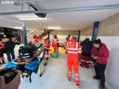 Foto 6 - As&iacute; act&uacute;an los servicios de Emergencia para atender un accidente en Soria