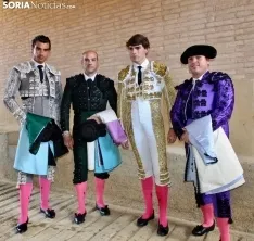 Una imagen de la novillada en Zaragoza ayer. 