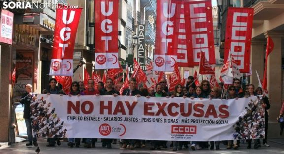 UGT Y CCOO reivindican salarios dignos, empleos de calidad y una reducción de la temporalidad en Castilla y León