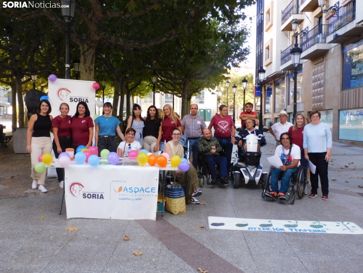 ASPACE Soria sale a la calle y reivindica visibilidad para las personas con parálisis cerebral