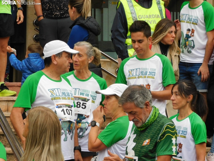 EN FOTOS | Cientos de camisetas verdes recorren Soria durante la XII Carrera Verde Pilar