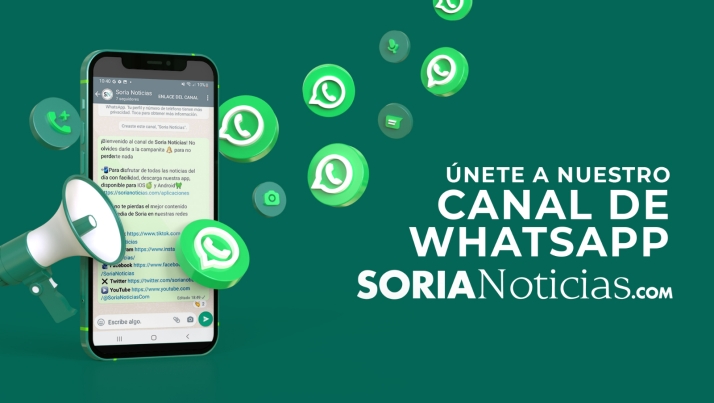 ¡Soria Noticias ya está en WhatsApp! Apúntate a nuestro canal para no perderte nada