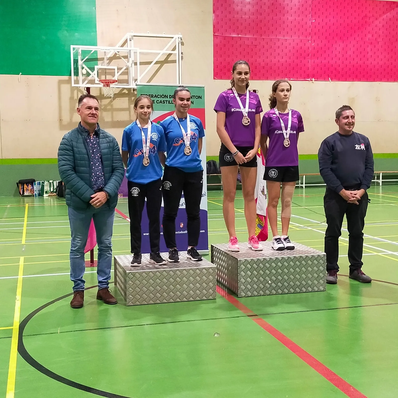 Cármen Gómez e Isabel Corchón, subcampeonas en Medina. 