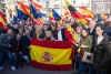 Cúpula del PP de Soria en la manifestación contra los acuerdos de investidura. /Maria Ferrer
