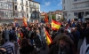 Una imagen de la manifestación en Mariano Granados este domingo. /María Ferrer