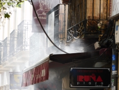 Foto 4 - Incendio en la cocina de un céntrico establecimiento de hostelería en Soria