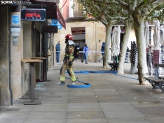 Foto 9 - Incendio en la cocina de un c&eacute;ntrico establecimiento de hosteler&iacute;a en Soria