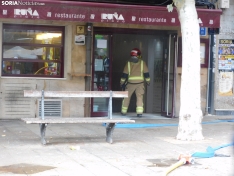 Foto 11 - Incendio en la cocina de un c&eacute;ntrico establecimiento de hosteler&iacute;a en Soria