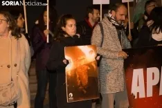Manifestación de PACMA en contra del Toro Jubilo. /Maria Ferrer