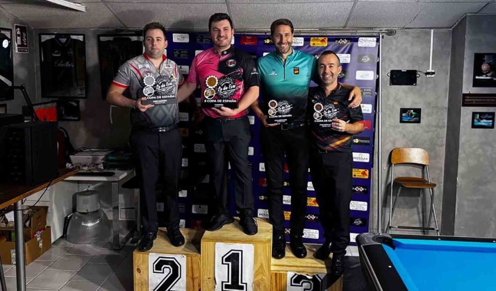 Del Santo, entre los mejores billaristas de la Copa de España