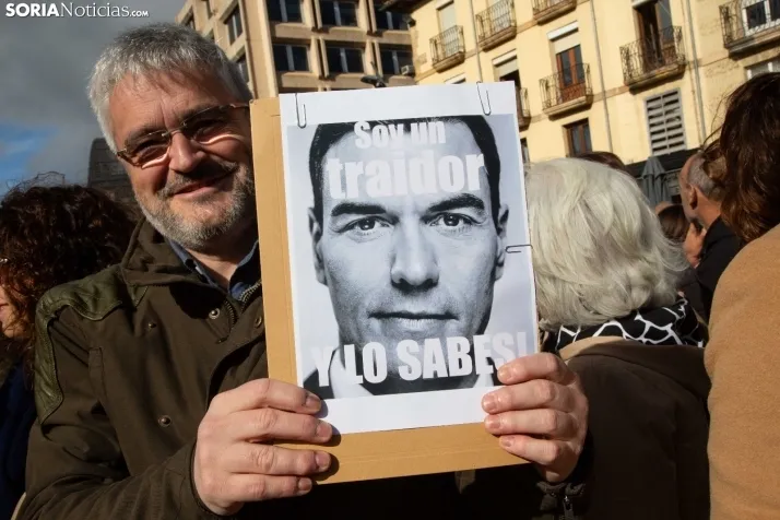 Manifestación Soria contra la amnistía