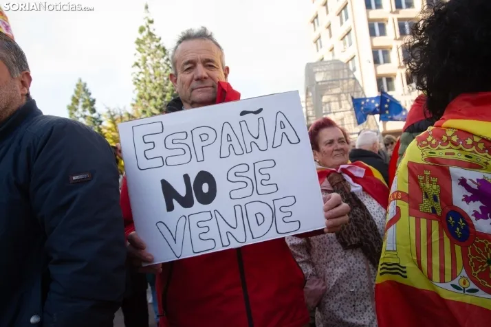 Manifestación Soria contra la amnistía