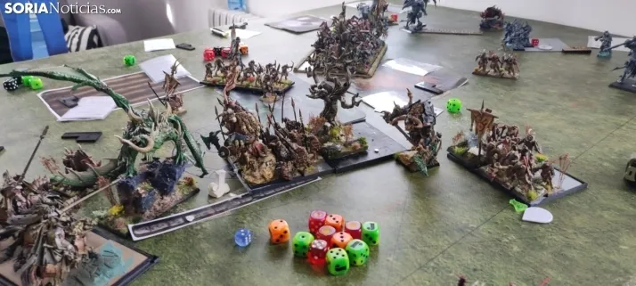 40 jugares se dan cita en Valdeavellano de Tera para realizar una competici&oacute;n amistosa de Warhammer
