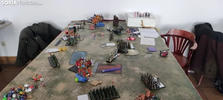 40 jugares se dan cita en Valdeavellano de Tera para realizar una competici&oacute;n amistosa de Warhammer