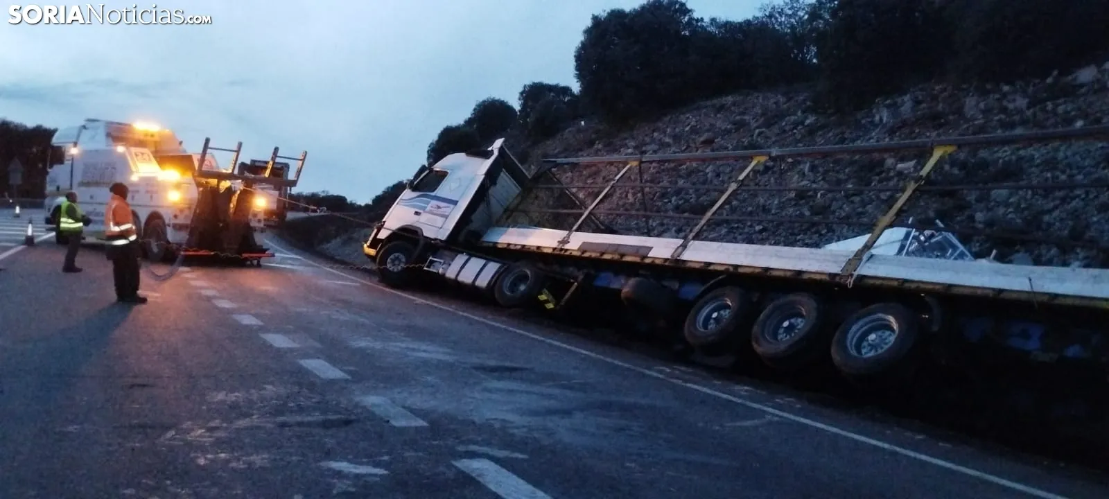 Foto 9 - Soria suma otros dos incidentes de tr&aacute;fico, en este caso sin v&iacute;ctimas mortales