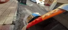 Foto 5 - Otra noche de vandalismo en Soria: vuelven a quemar tres contenedores