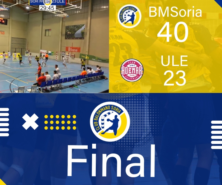 El  BM Soria cosecha su 14ª victoria consecutiva