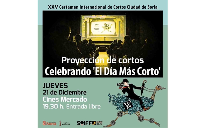 El Certamen de Cortos de Soria celebra ‘El Día más Corto’ con una proyección en Cines Mercado