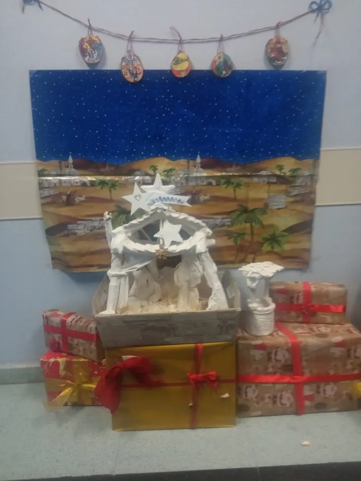 Al detalle; la divertida y tem&aacute;tica decoraci&oacute;n navide&ntilde;a del Hospital de Soria