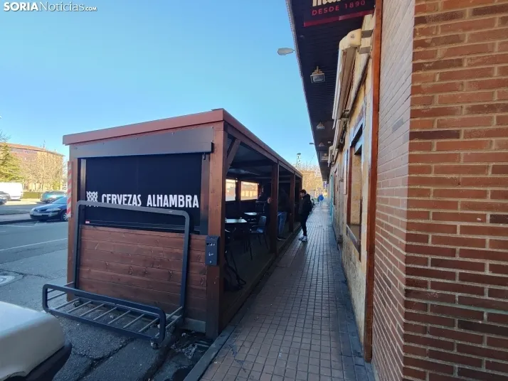 Terrazas de bares en Soria. 