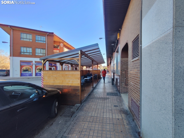 Terrazas de bares en Soria. 