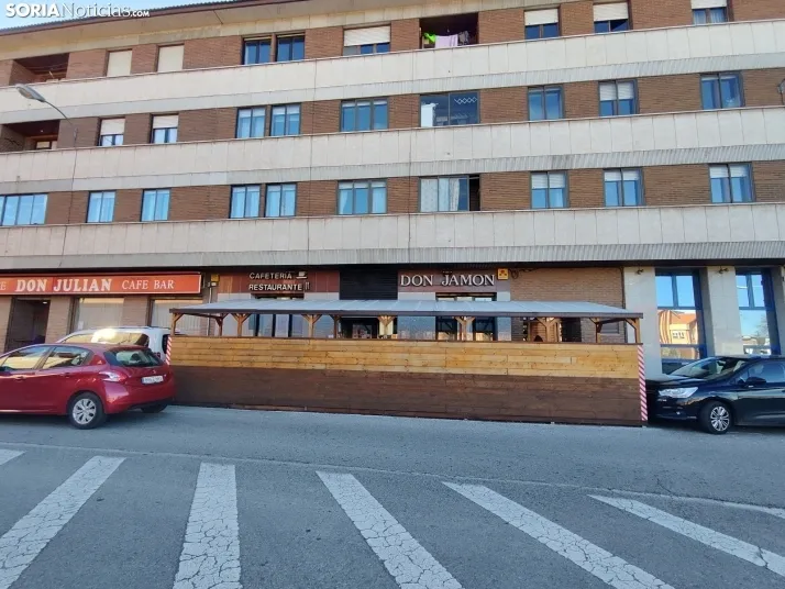 Terrazas de bares en Soria. 