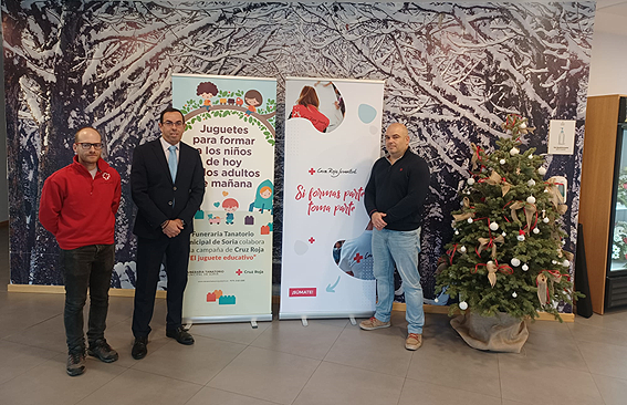 El Tanatorio Municipal de Soria colabora un año más en la iniciativa solidaria El juguete educativo de Cruz Roja Juventud