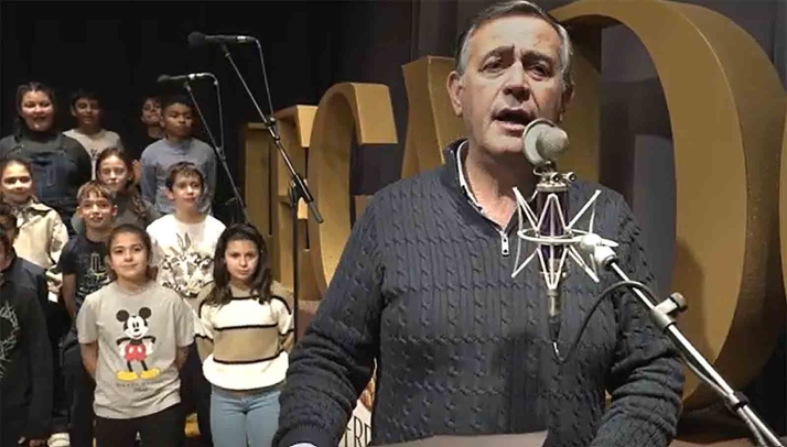 VIDEO | El alcalde y los niños burgenses felicitan la Navidad a los vecinos