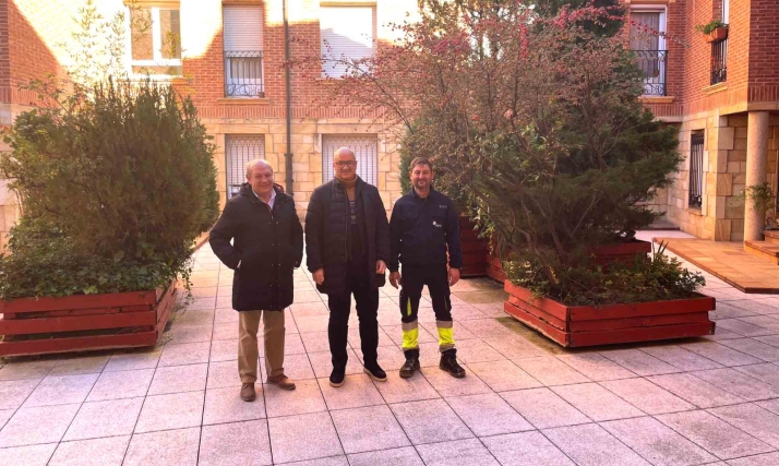 Los vecinos de la plaza del Carmen de Soria se conectan a la Red de Calor