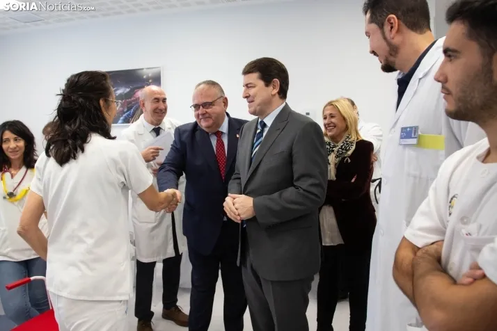 Visita Mañueco Radioterapia Soria