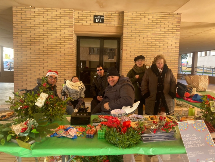 Aspace inaugura su primer mercadillo navideño en Soria
