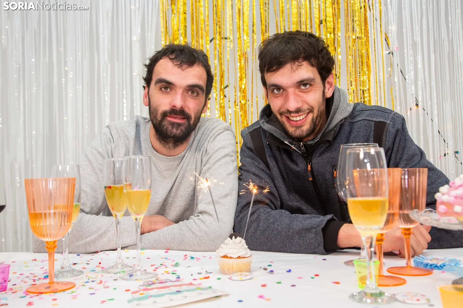 Fiesta sorpresa del 'Club de los bisiestos' de Soria Noticias. /MARIA FERRER