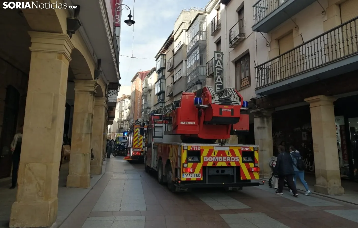 Una imagen del dispositivo desplegado en el siniestro. /AB