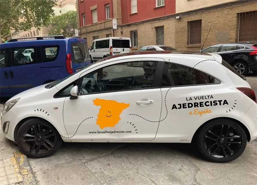 Foto 2 - La 'Vuelta Ajedrecista a Espa&ntilde;a' hace parada en Soria: De Numancia al tablero