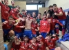 Los jugadores del Numancia Juvenil celebrando la victoria ante el Alcobendas/ C.D. Numancia.
