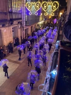 Club Patín Soria en la cabalgata de Reyes. /SN