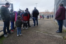 Ua imagen de la mañana en el nuevo estadio de Los Pajait