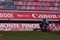 Ua imagen de la mañana en el nuevo estadio de Los Pajait