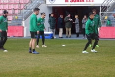 Ua imagen de la mañana en el nuevo estadio de Los Pajait