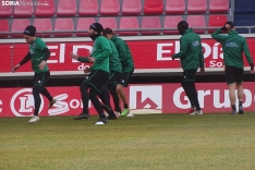 Ua imagen de la mañana en el nuevo estadio de Los Pajait