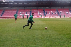 Ua imagen de la mañana en el nuevo estadio de Los Pajait