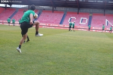 Ua imagen de la mañana en el nuevo estadio de Los Pajait