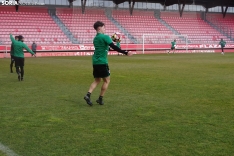 Ua imagen de la mañana en el nuevo estadio de Los Pajait